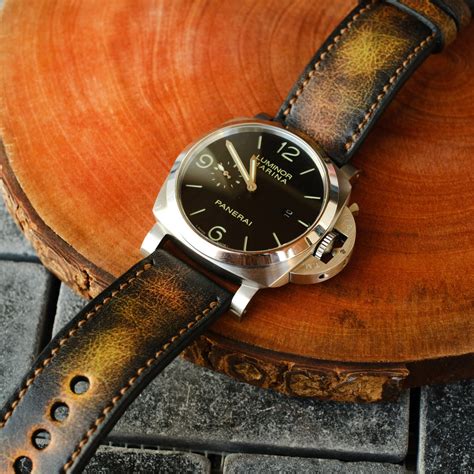 panerai leather strap for sale|best aftermarket panerai straps.